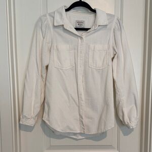 American Eagle White Corduroy